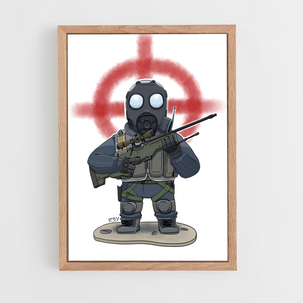 Poster Opération Masquée – affiche Counter strike (vue 4)